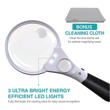 Customers' logo Magnifying Glass With Light